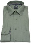 OLYMP Hemd Modern Fit Kentkragen Struktur grün