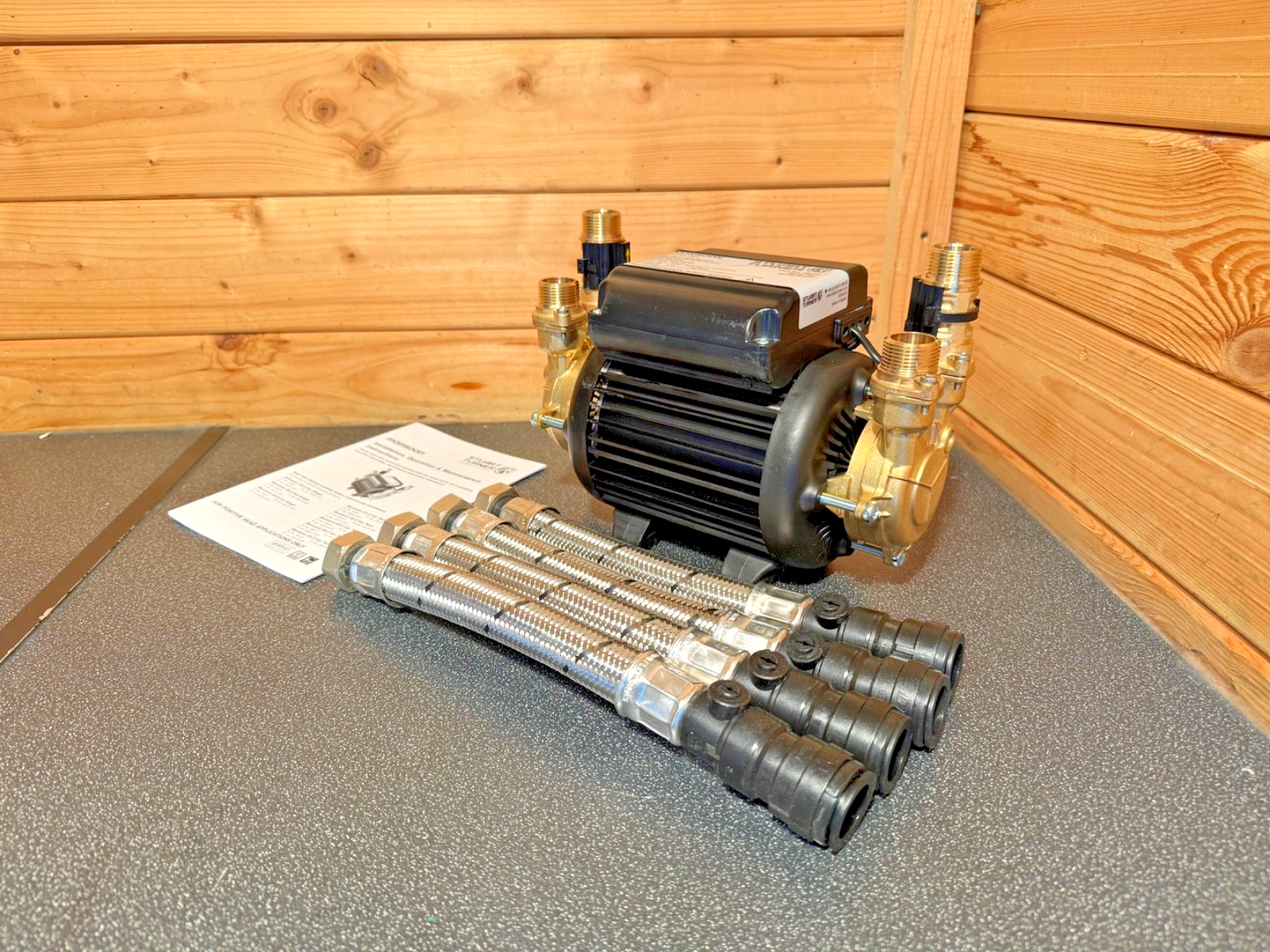 2024 STUART TURNER MONSOON 2.0 BAR TWIN STANDARD SHOWER PUMP POSITIVE 46415 2