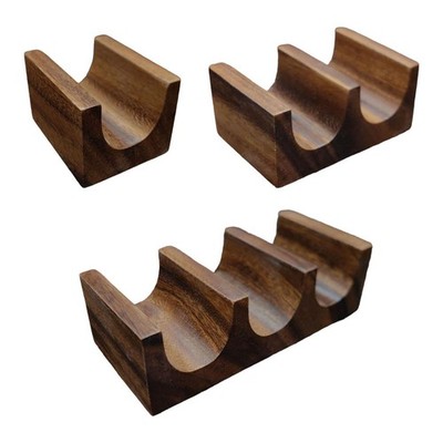 Taco Ständer Aus Holz Zum Servieren von Platten Und Präsentieren von Sushi