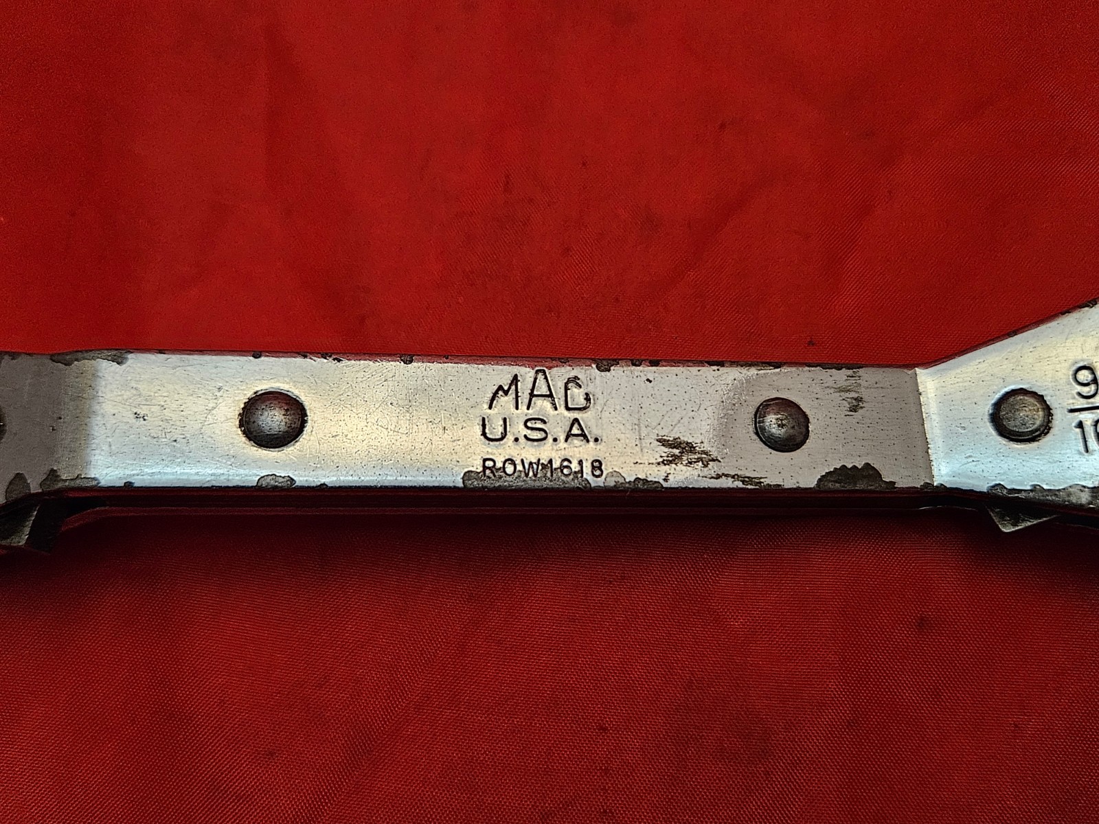 MAC ROW1618 1/2" X 9/16" 6 Point Offset Ratcheting Double Box End Wrench SAE S14