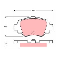 Satz Bremsbeläge Bremsklötze hinten für Nissan Micra 2 K11 id00434