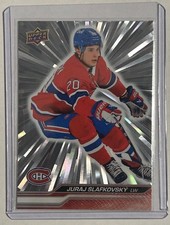 2023-24 Upper Deck Series 1 Juraj Slafkovsky #99 Outburst Silver Canadiens