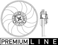 LüFter MotorküHlung Premium Line Mahle CFF 400 000P FüR Opel Corsa 390Mm S07 L08