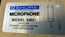 shure lavalier microphone Sm51 Nos Low Z