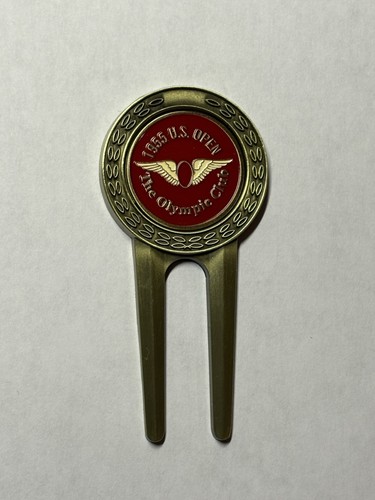 1955 U.S. Open Championship Divot Tool & 1" Coin Golf Marker - The Olympic Club