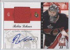2011-12 Panini Elite Materials Auto 16/25 Robin Lehner #40 Auto h3a