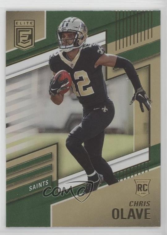 2022 Panini Donruss Elite Rookies Green Chris Olave #122 Rookie RC