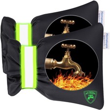 2Pc Outdoor Faucet Covers Winter Freeze Protection Insulated Waterproof Spigot
