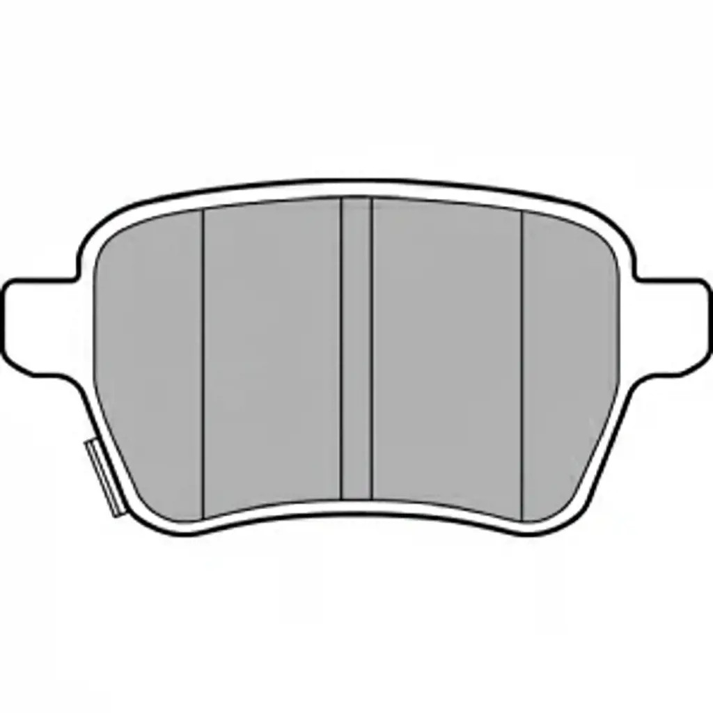 Für DELPHI LP3165 Brake Pad Set, disc brake LP3165 Brake pads set rear , fits: - Bild 2