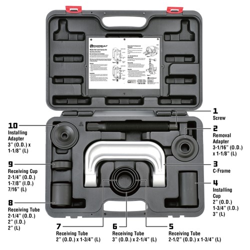 Juego de servicio de rótulas Powerbuilt de 10 piezas - 940579 - Imagen 2 de 8