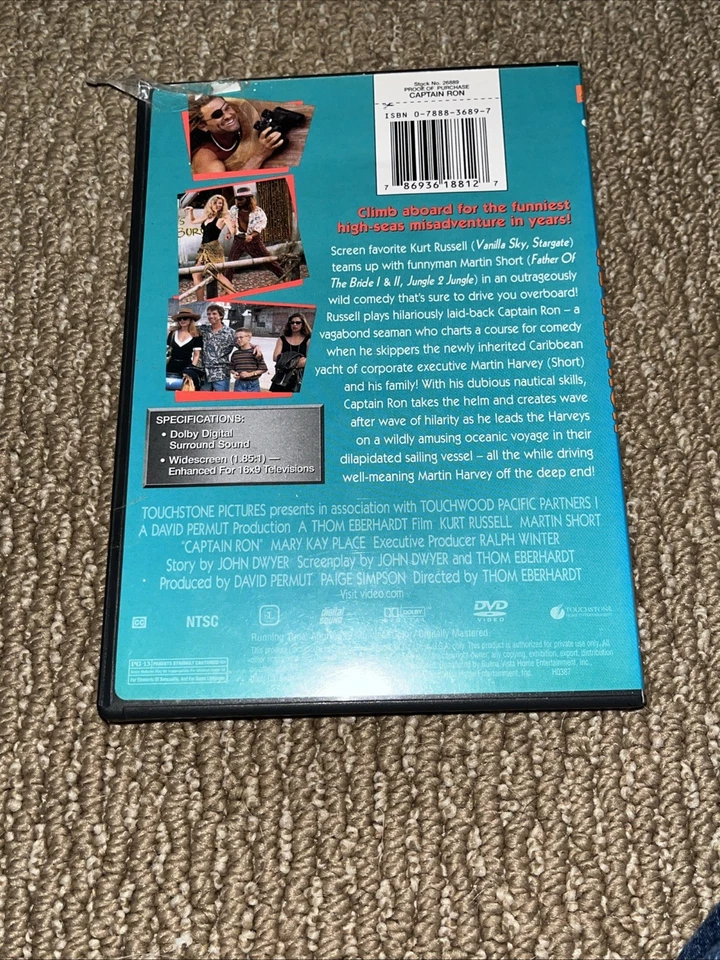 Captain Ron (DVD, 2004) DISNEY Kurt Russell Martin Short Mary Kay Place comedy  - Image 2 of 2