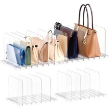PAVSTINE Purse Organizer for Closet, Stackable Handbag Storage Shelf, Adjustable