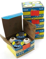 Lot of 16 Bussmann TL15 Fuses 15 Amp 125 Volt Time Delay Edison Base Vintage