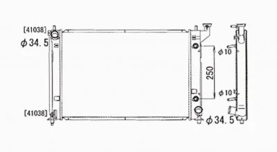Radiador para 05-09 Scion TC 2,4 L L4 automático fila única SC3010104 16400-22170 Foto 2 de 4