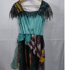 Disney Nightmare Before Christmas Sally Dress Costume Multicolor Size L