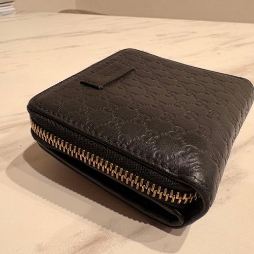 GUCCI Black GG Pattern Folding Wallet - Bild 7 von 10