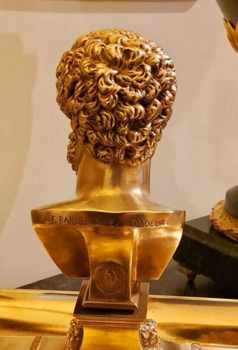 ANTIK 19. Jh. FRANZÖSISCHES REICH VERGOLDETE BRONZE DORE INKWEL, signiert BARBEDIENNE 1850er - Bild 23 von 24