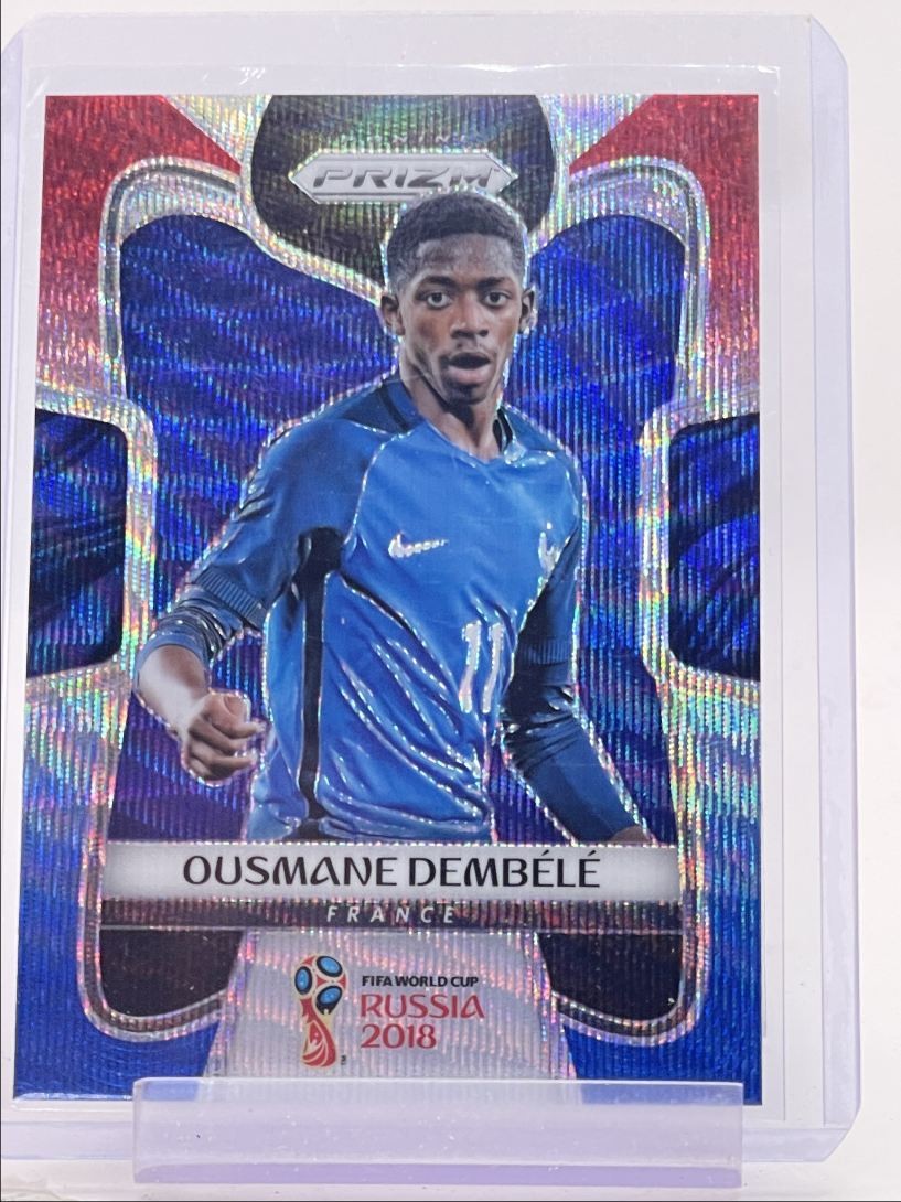 OUSMANE DEMBELE 2018 PANINI PRIZM FIFA WORLD CUP RED WHITE BLUE Q0629