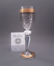 Ein Vintage / Retro Weinglas aufwendig hergestellt signiert Vera Walther um 1980