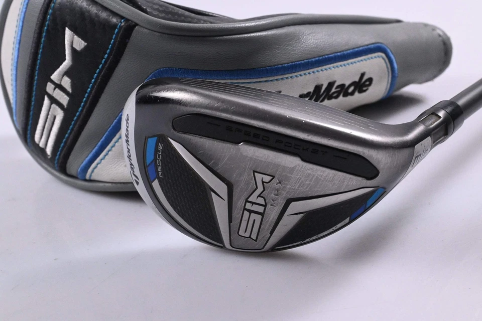 Taylormade SIM Max #3 Hybrid / 19 Degree / Stiff Flex HZRDUS Smoke Black 80 - Image 2 of 4