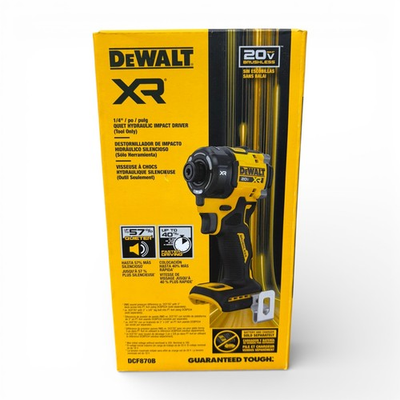 #ad DeWALT DCF870B 20V MAX 20 Volt Brushless Cordless 1 4quot; Quiet HydrauIic Impact $168.99