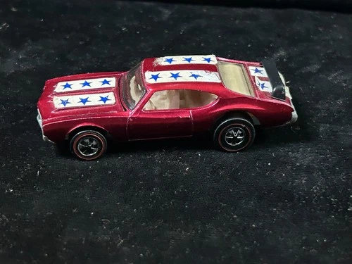 Hot Wheels Olds 442  Car Red Line Rose Red Magenta ??