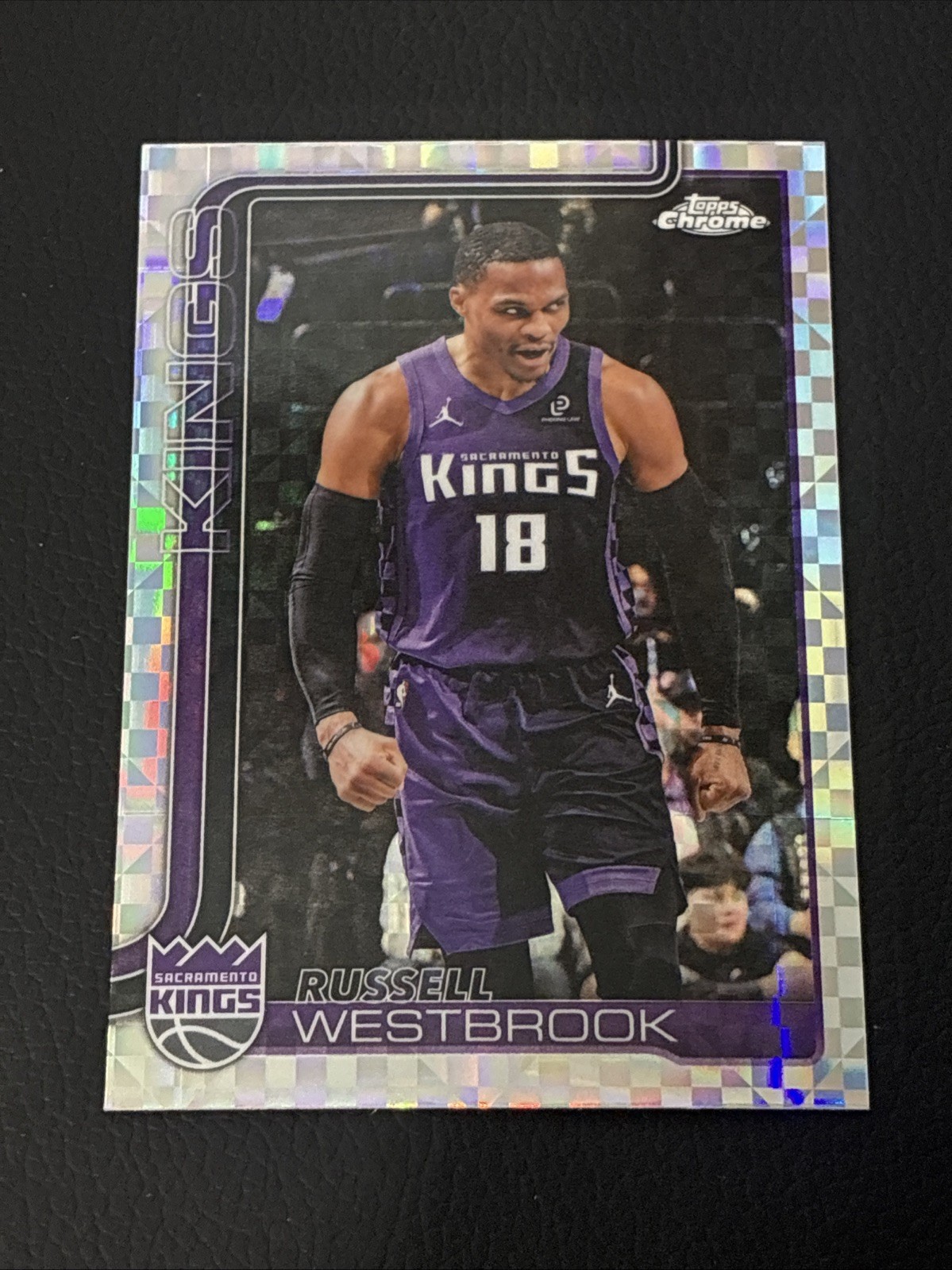 Topps Chrome Russell Westbrook Sacramento Kings X-Fractor #84 Basketball Card