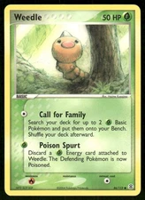 Pokemon Tcg Weedle #86 Pokemon Fire Red & Leaf Green LP