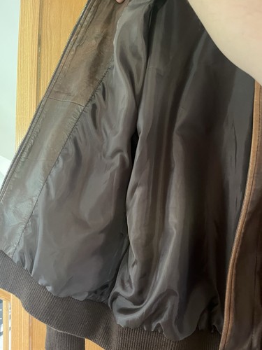 A-2 Flight Jacket Size 48 XL 100% Genuine Goatskin Leather - Picture 9 of 10