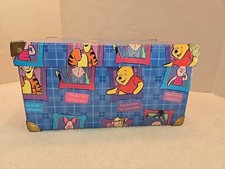 Vintage Winnie The Pooh Storage Box, With Handles, 13 X 9 X 7, GUC,Flaw Inside