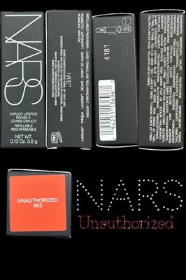 NARS Explicit Lipstick Refillable Shade Unauthorized MPN 863 0.13 oz/3.8 g