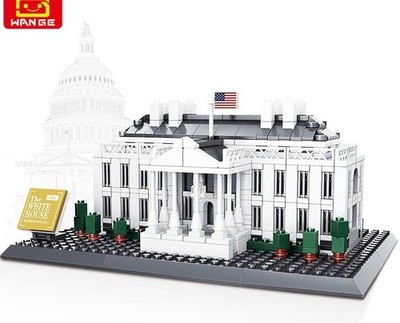 White House Building Blocks Brick Builder In Authentic Box 894+ Piece Model Set