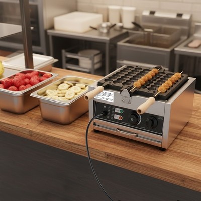 Electric Waffle Bubble Ball Maker Machine Non-stick Waffle Maker Machine 1500W