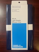 Peva | Light Weight Shower Liner | Translucent Blue
