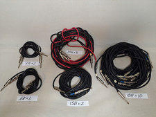 Lot of 19 Various lenght Studio Audio Patch Cables 1/4". 20ft/15ft/10ft/6ft/5ft.