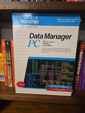 Timeworks Data Manager PC dos database new in box 5.25". Slightly water stained