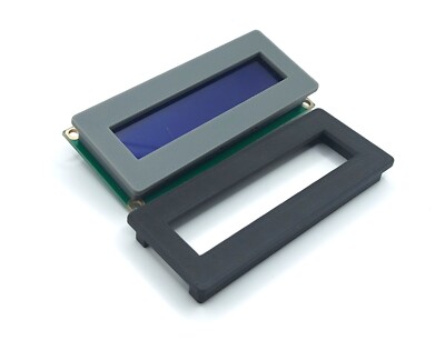 Einbaurahmen bezel für arduino LCD 2x16 16x2 1602 Extra Small Yverinc Labs