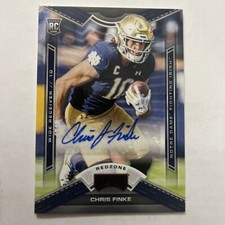CHRIS FINKE 2020 PLAYOFF RED ZONE ROOKIE AUTO #’d 19