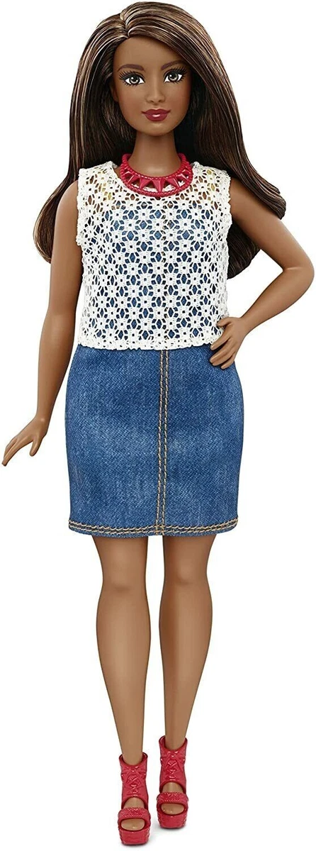 Barbie fashionistas brown hair hotsell