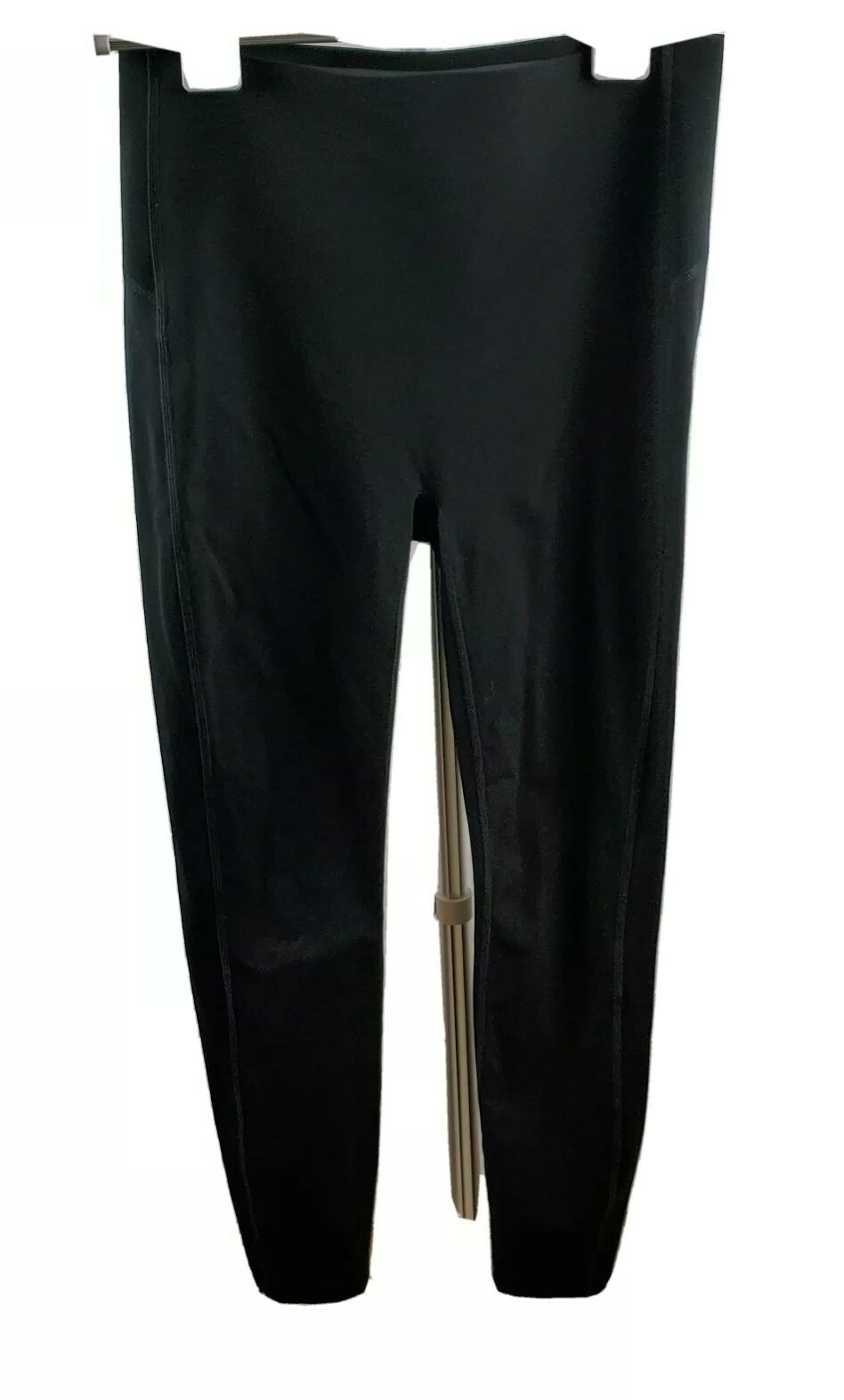 Women's Spanx Leggings By Sara Blakely Size Large Black Slimming Fitted Smoothin