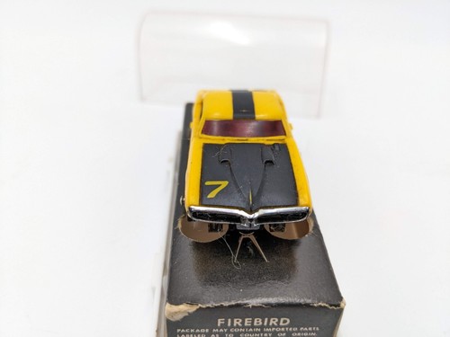 Aurora AFX Tuff Ones #1478 Yellow #7 Firebird Slot Car HO Boxed EX/NM - Picture 5 of 10