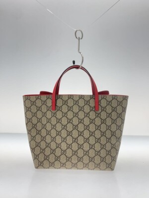 【GUCCI】Punching Monogram Rubber Square Tote Bag Camelia Gucci rubber tote bag - Gem