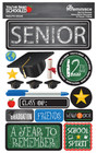 Scrapbooking Crafts Stickers 3D School Senior 12th Grade Graduation Cap Diploma