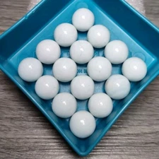 Vintage Pac Man Board Game Replacement 16 White Marbles 1982 Milton Bradley