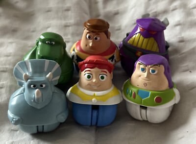 Disney Mattel Toy Story Zing 'Ems Lot 6 Buzz Rex Woody Jessie Zurg Trixie 2012