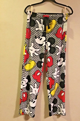 DISNEY MICKEY MOUSE FLEECE LOUNGE PAJAMA PANT, SZ S, SUPER WARM COMFY