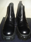 100% AUTHENTIC NEW MEN PRADA MONOLITH BLACK LEATHER CHELSEA BOOTS UK 10/US 11 — photo 7