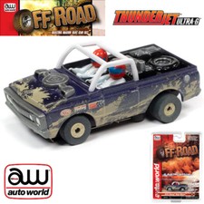 Auto World Thunderjet 1970 Chevrolet Baja Blazer Purple HO Scale Slot Car