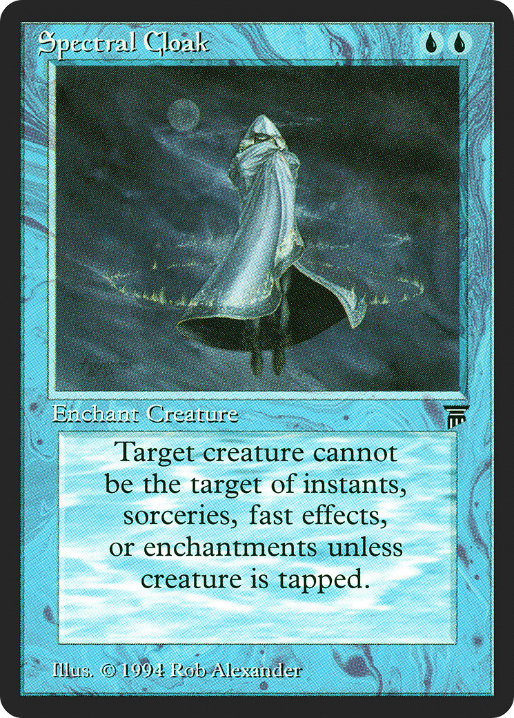 Spectral Cloak X (1) Legends Excellent up to Near Mint -mtg-4RCards