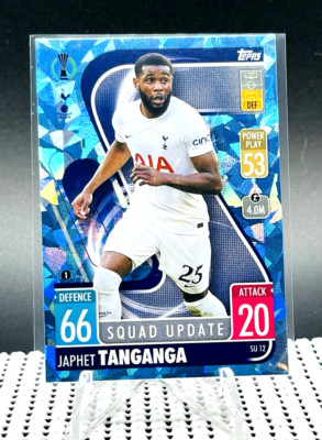 Japhet Tanganga Blue Crystal Foil #SU12 2021-22 Topps Match Attax Extra UEFA